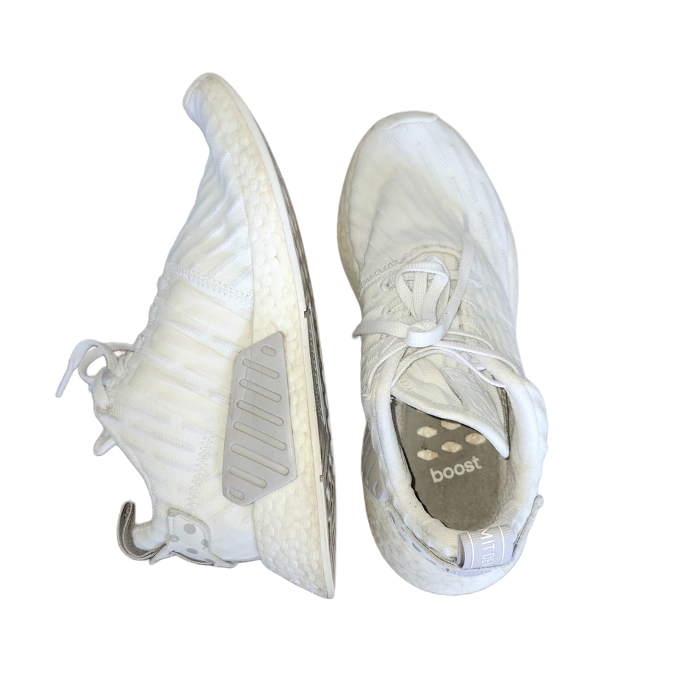 adidas Cream Athletic Shoes with Boost Sole